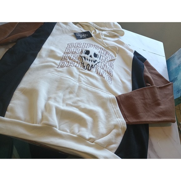 Eighty Eight Brand Dripping Skeleton Graphic Sweater Men's 3XL NWT Pullover - Picture 2 of 16